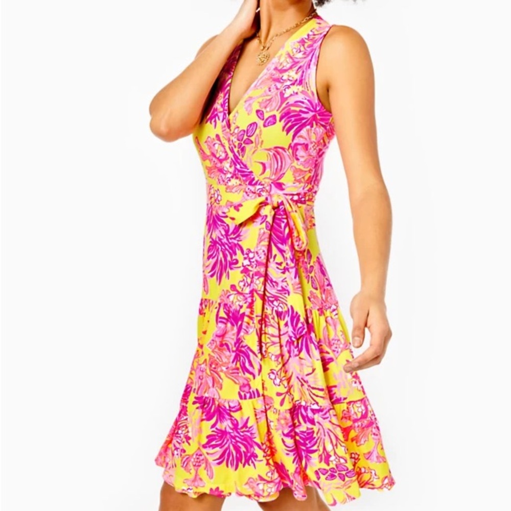 NWT Lilly Pulitzer Folly Wrap Dress, Size XS